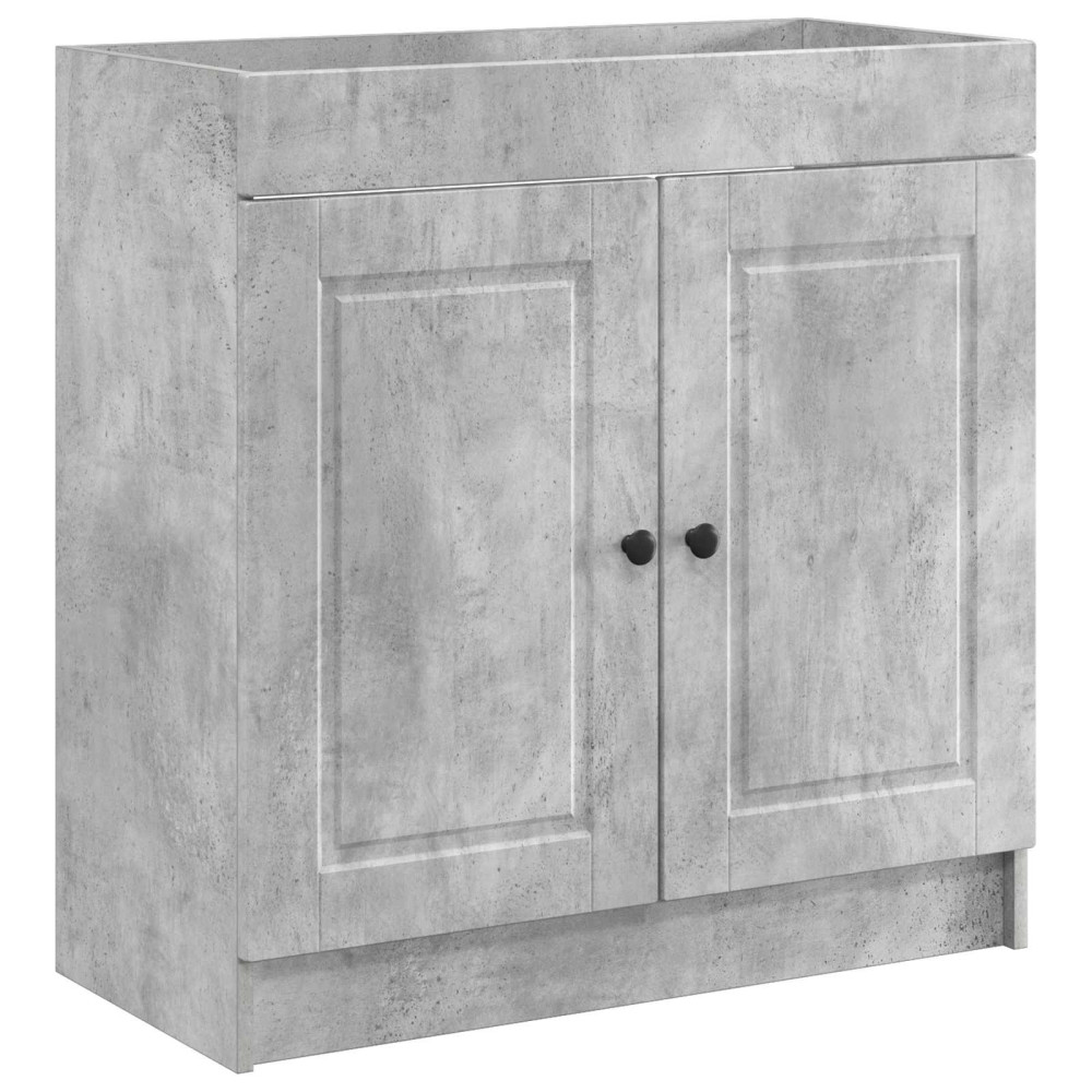 Produktbild för Badrumsskåp under handfat Betonggrå 78,5 x 37,5 x 81 cm