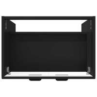 Produktbild för Badrumsskåp under handfat Svart 56 x 37,5 x 81 cm