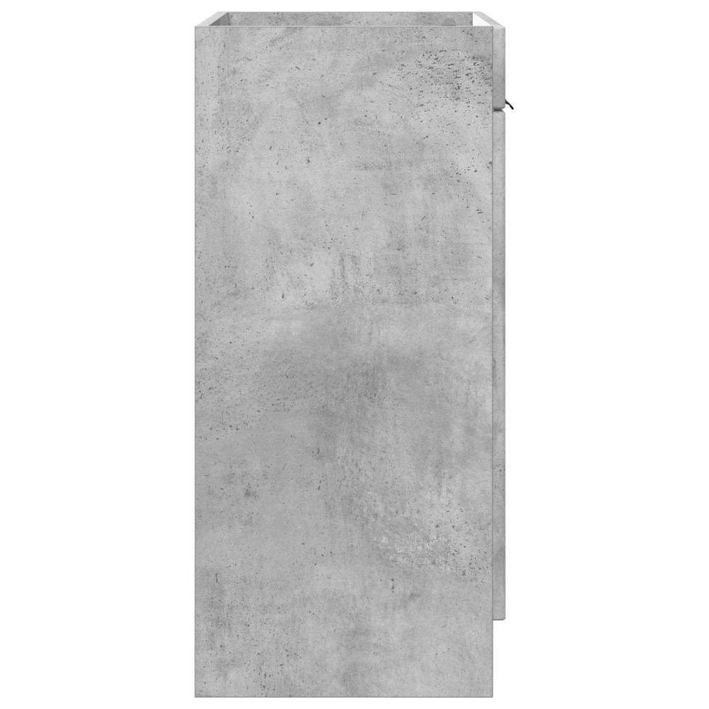 Produktbild för Badrumsskåp under handfat Betonggrå 56 x 37,5 x 81 cm
