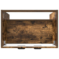Produktbild för Badrumsskåp under handfat Rökt ek 56 x 37,5 x 81 cm