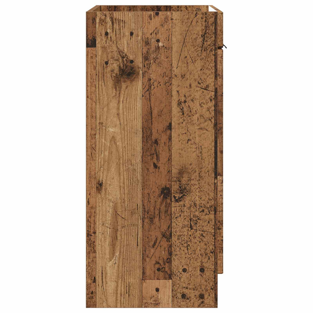 Produktbild för Badrumsskåp under handfat Gammalt trä 78,5 x 37,5 x 81 cm