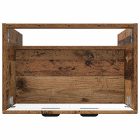 Produktbild för Badrumsskåp under handfat Gammalt trä 78,5 x 37,5 x 81 cm