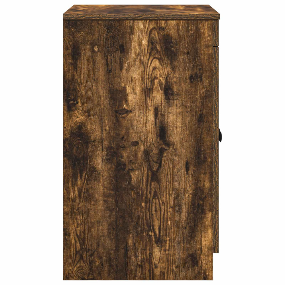 Produktbild för Badrumsskåp Rökt ek 54 x 41 x 70 cm Konstruerat trä
