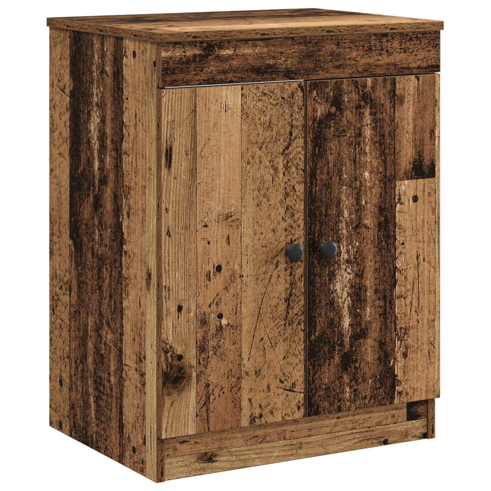 Produktbild för Badrumsskåp Gammalt trä 54 x 41 x 70 cm Konstruerat trä
