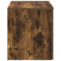 Produktbild för Väggmonterat Badrumsskåp Rökt ek 62,5 x 44,5 x 50 cm