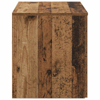 Produktbild för Väggmonterat Badrumsskåp Gammalt trä 62,5 x 44,5 x 50 cm