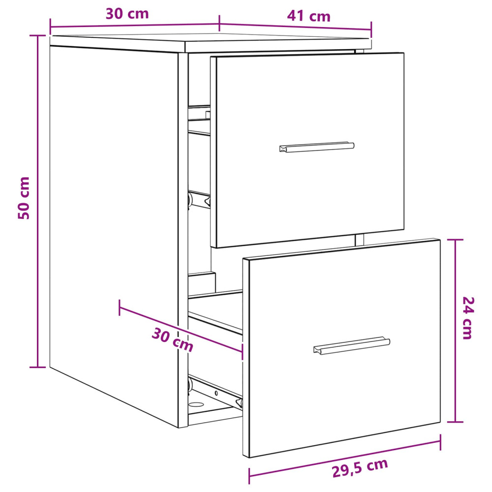 Produktbild för Badrumsskåp Mellan Gammalt trä 30 x 41 x 50 cm Konstruerat trä