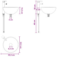 Produktbild för Väggmonterad handfatsspegel Betonggrå 49,5 x 41 x 64,5 cm
