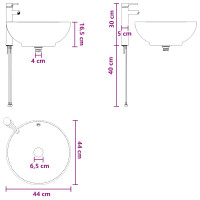 Produktbild för Väggmonterad handfatsspegel Rökt ek 49,5 x 44,5 x 65 cm