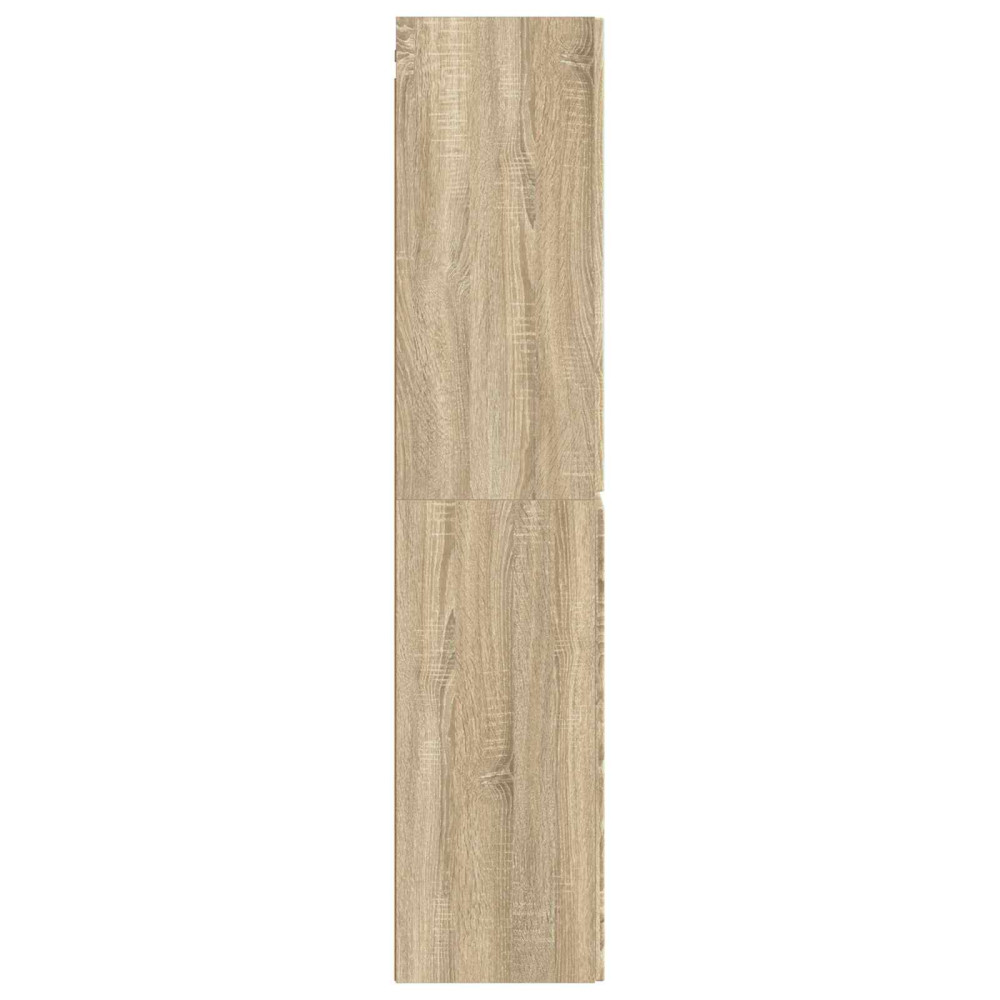 Produktbild för Väggmonterat Badrumsskåp Sonoma-ek 33 x 34,5 x 160 cm