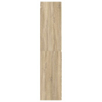 Produktbild för Väggmonterat Badrumsskåp Sonoma-ek 33 x 34,5 x 160 cm