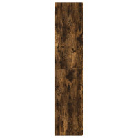 Produktbild för Väggmonterat Badrumsskåp Rökt ek 33 x 34,5 x 160 cm