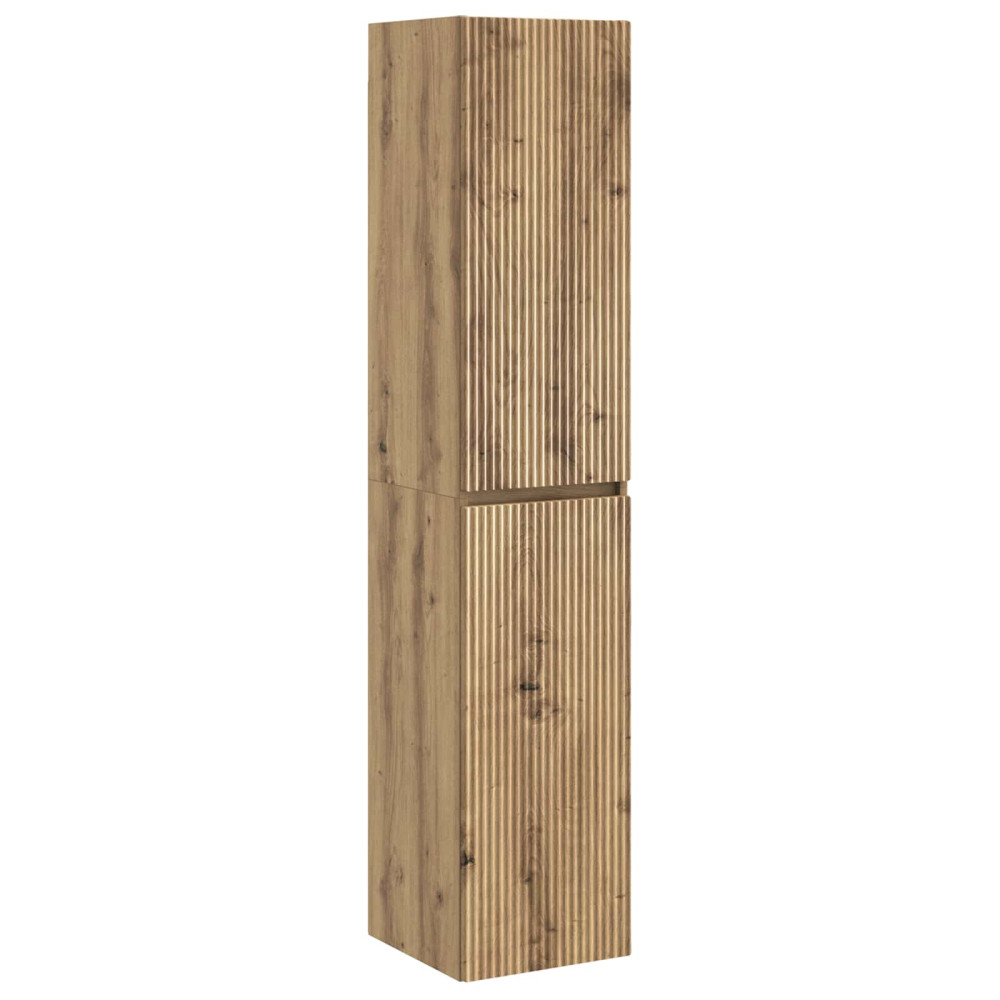 Produktbild för Väggmonterat Badrumsskåp Artisan-ek 33 x 34,5 x 160 cm