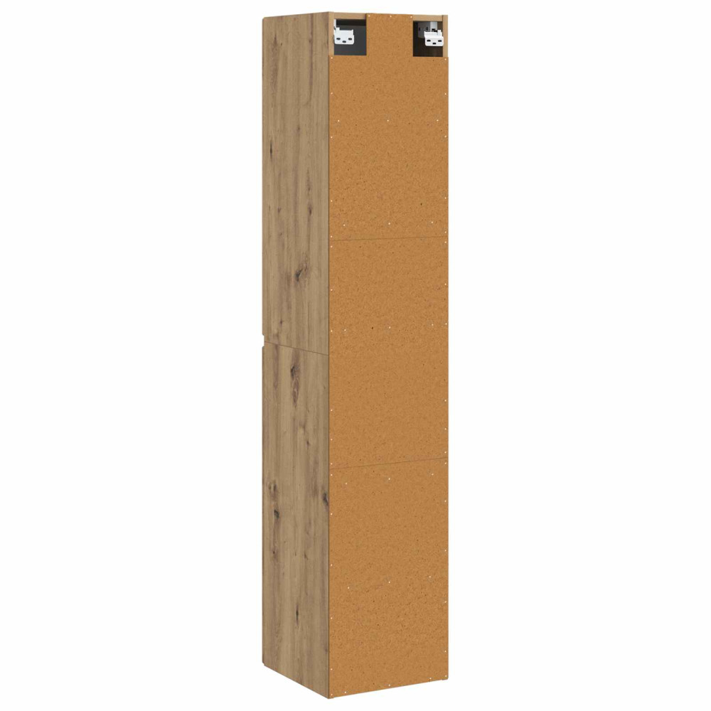 Produktbild för Väggmonterat Badrumsskåp Artisan-ek 33 x 34,5 x 160 cm