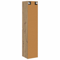 Produktbild för Väggmonterat Badrumsskåp Artisan-ek 33 x 34,5 x 160 cm