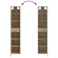 Produktbild för Väggmonterat Badrumsskåp Artisan-ek 33 x 34,5 x 160 cm