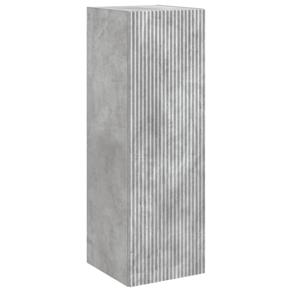 Produktbild för Väggmonterat Badrumsskåp Betonggrå 33 x 34,5 x 100 cm