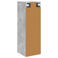 Produktbild för Väggmonterat Badrumsskåp Betonggrå 33 x 34,5 x 100 cm