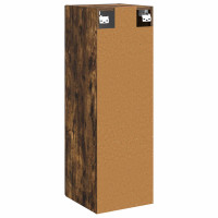 Produktbild för Väggmonterat Badrumsskåp Rökt ek 33 x 34,5 x 100 cm