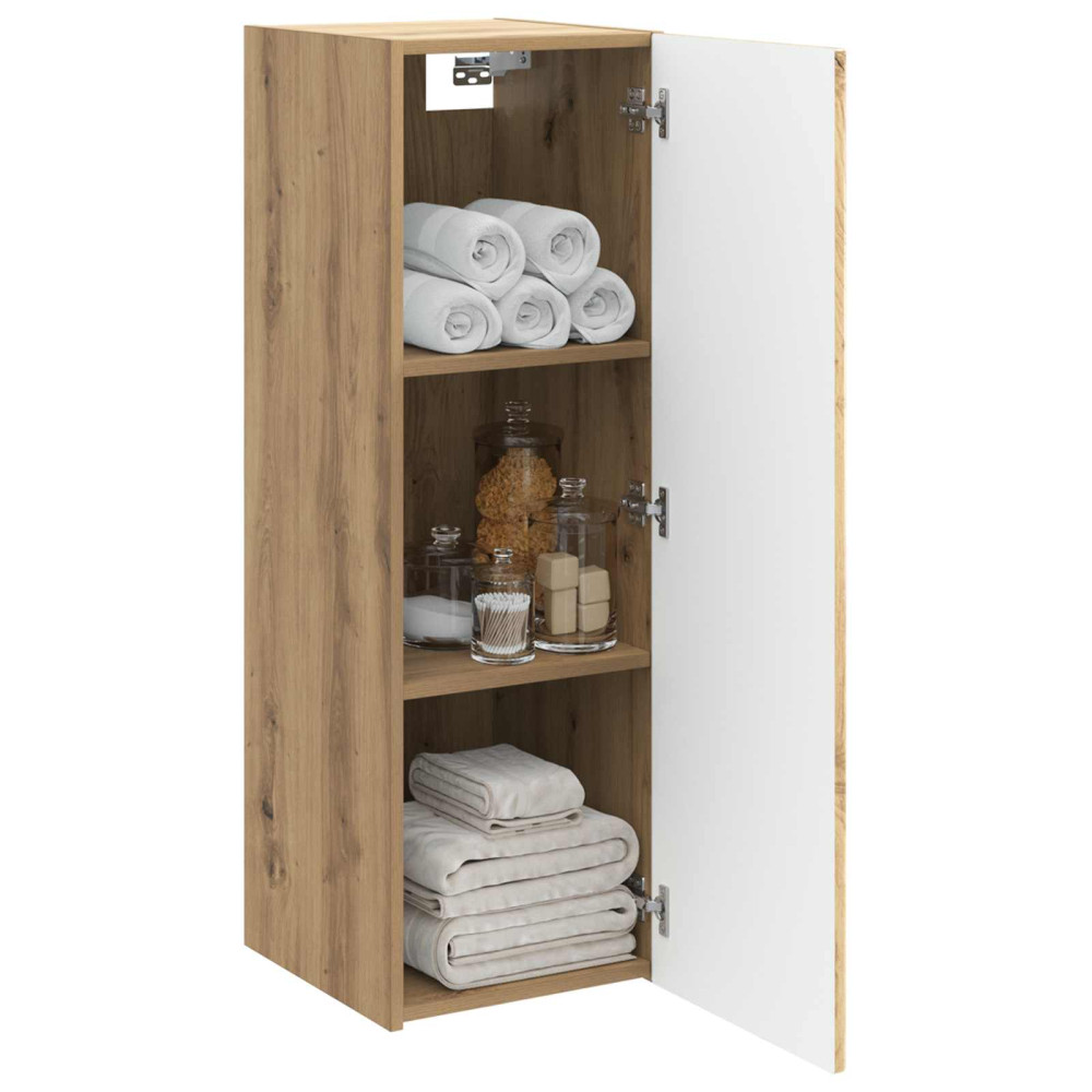 Produktbild för Väggmonterat Badrumsskåp Artisan-ek 33 x 34,5 x 100 cm