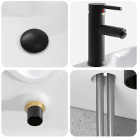 Produktbild för Väggmonterad Handfat Vanity Betonggrå 39 x 41 x 62,5 cm