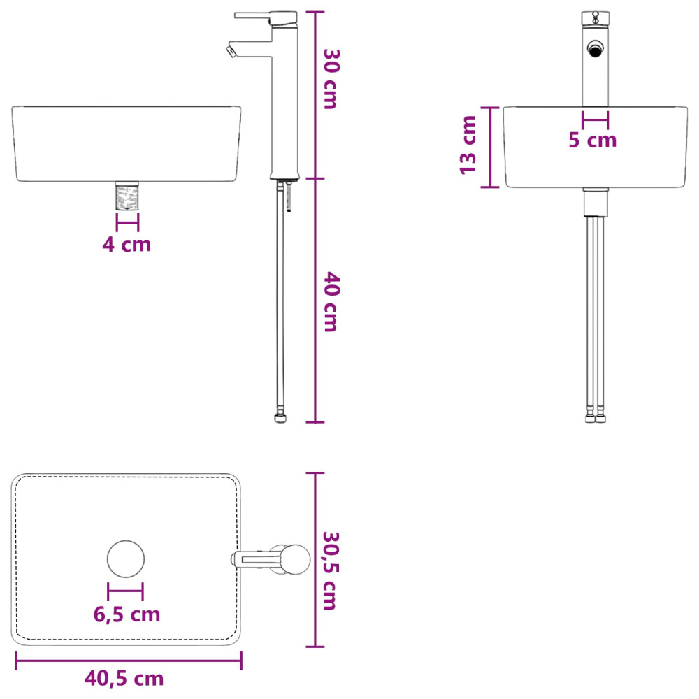 Produktbild för Väggmonterad handfatsspegel Rökt ek 49 x 41 x 63 cm