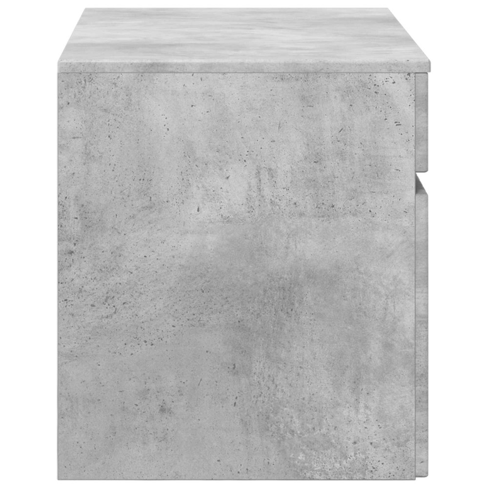 Produktbild för Väggmonterat Badrumsskåp Betonggrå 59 x 44,5 x 50 cm