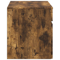 Produktbild för Väggmonterat Badrumsskåp Rökt ek 59 x 44,5 x 50 cm