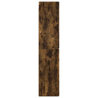 Produktbild för Väggmonterat Badrumsskåp Rökt ek 33 x 34,5 x 160 cm