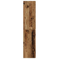 Produktbild för Väggmonterat Badrumsskåp Gammalt trä 33 x 34,5 x 160 cm
