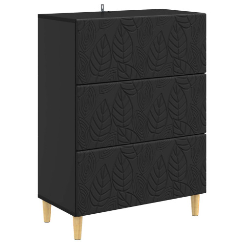 vidaXL Lådans skåp Svart 66 x 34,5 x 90 cm Konstruerat trä