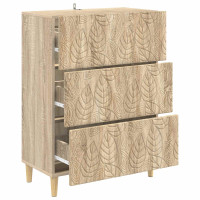Produktbild för Lådans skåp Sonoma-ek 66 x 34,5 x 90 cm Konstruerat trä