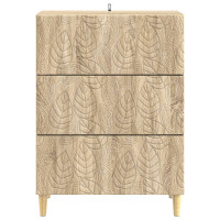 Produktbild för Lådans skåp Sonoma-ek 66 x 34,5 x 90 cm Konstruerat trä