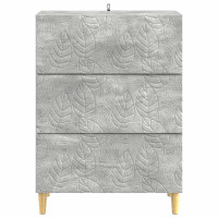 Produktbild för Lådans skåp Betonggrå 66 x 34,5 x 90 cm Konstruerat trä