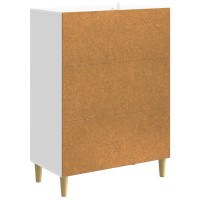 Produktbild för Lådans skåp Vit högglans 66 x 34,5 x 90 cm Konstruerat trä