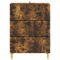 Produktbild för Lådans skåp Rökt ek 66 x 34,5 x 90 cm Konstruerat trä