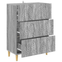 Produktbild för Lådans skåp Grå Sonoma 66 x 34,5 x 90 cm Konstruerat trä