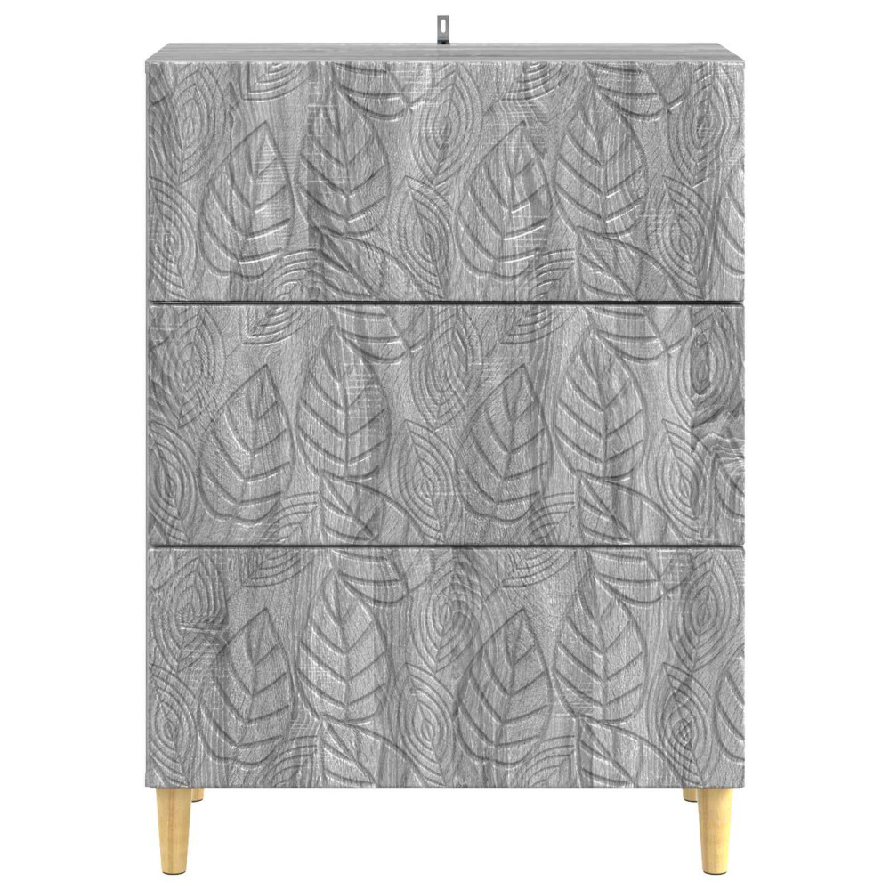 Produktbild för Lådans skåp Grå Sonoma 66 x 34,5 x 90 cm Konstruerat trä