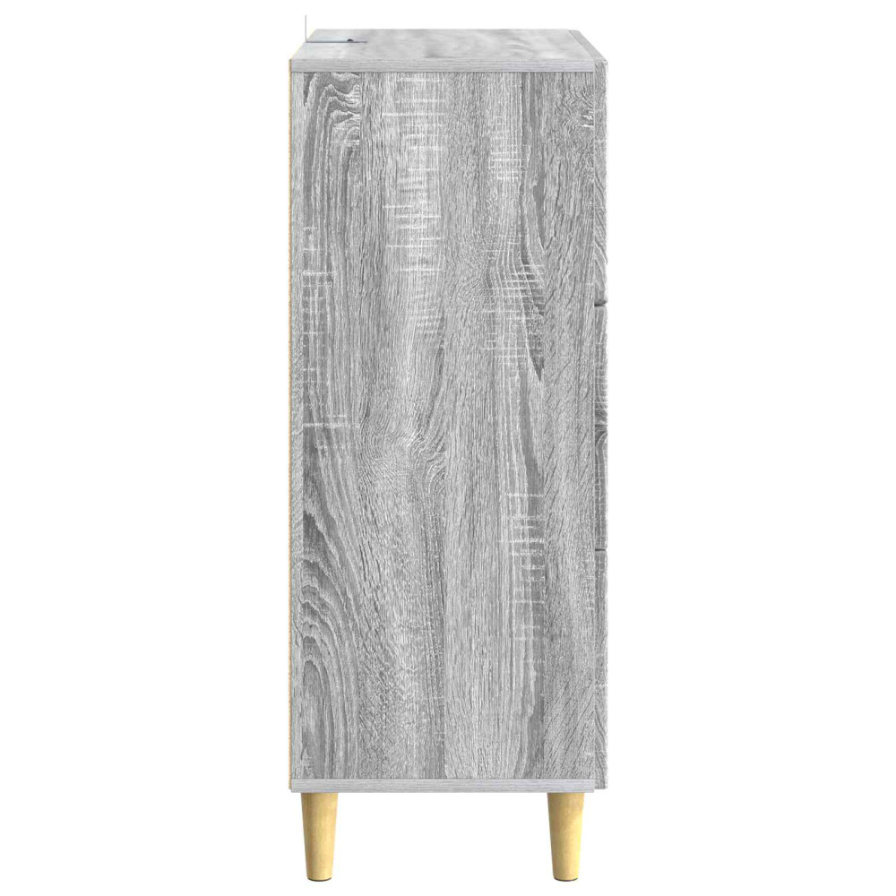 Produktbild för Lådans skåp Grå Sonoma 66 x 34,5 x 90 cm Konstruerat trä
