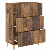 Produktbild för Lådans skåp Gammalt trä 66 x 34,5 x 90 cm Konstruerat trä