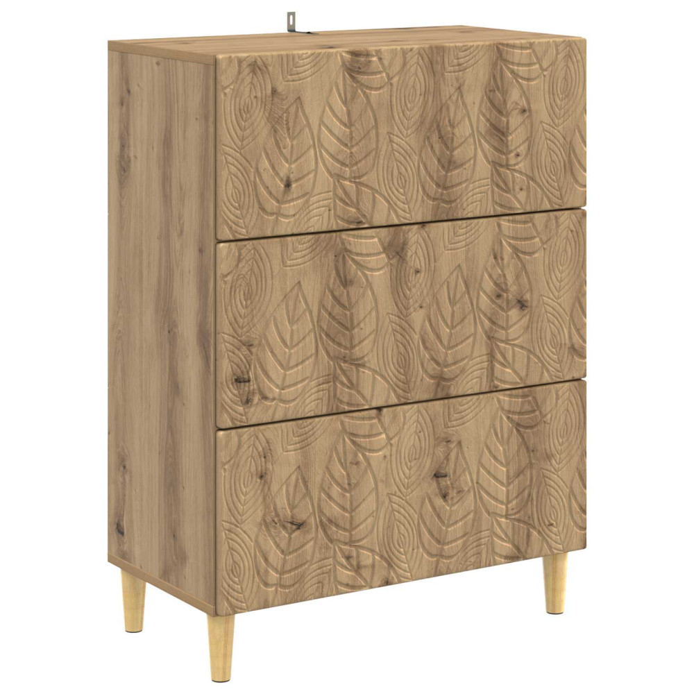 Produktbild för Lådans skåp Artisan-ek 66 x 34,5 x 90 cm Konstruerat trä