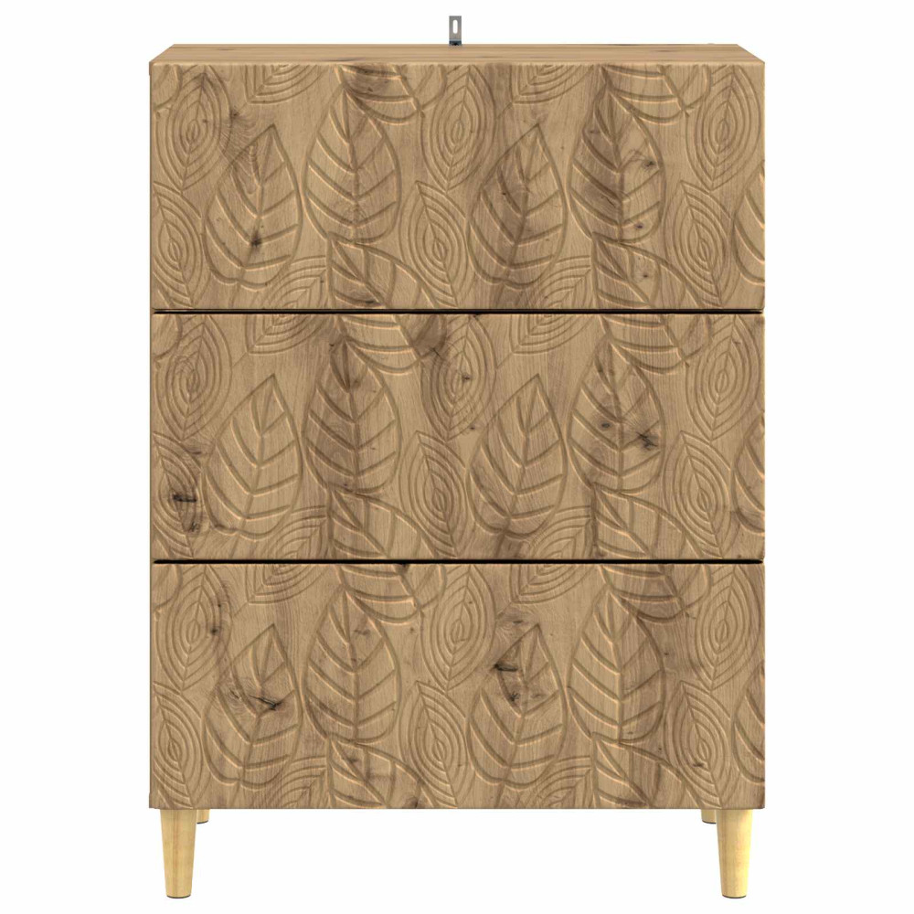 Produktbild för Lådans skåp Artisan-ek 66 x 34,5 x 90 cm Konstruerat trä