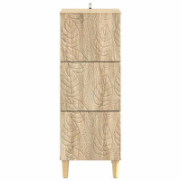 Produktbild för Lådans skåp Sonoma-ek 33 x 34,5 x 90 cm Konstruerat trä