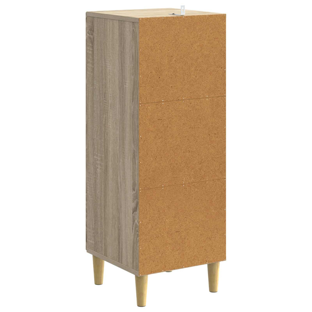 Produktbild för Lådans skåp Sonoma-ek 33 x 34,5 x 90 cm Konstruerat trä