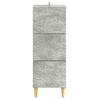 Produktbild för Lådans skåp Betonggrå 33 x 34,5 x 90 cm Konstruerat trä