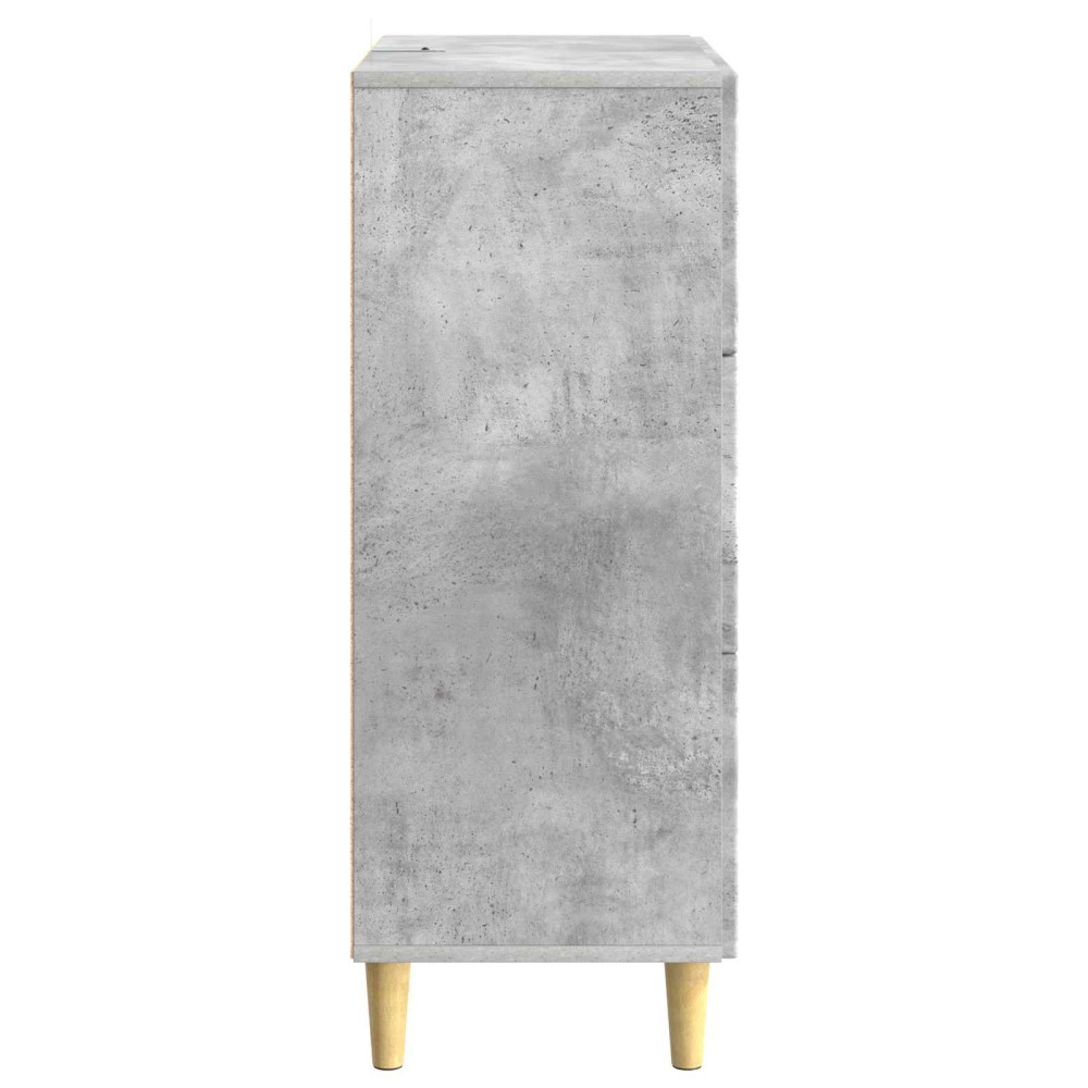 Produktbild för Lådans skåp Betonggrå 33 x 34,5 x 90 cm Konstruerat trä