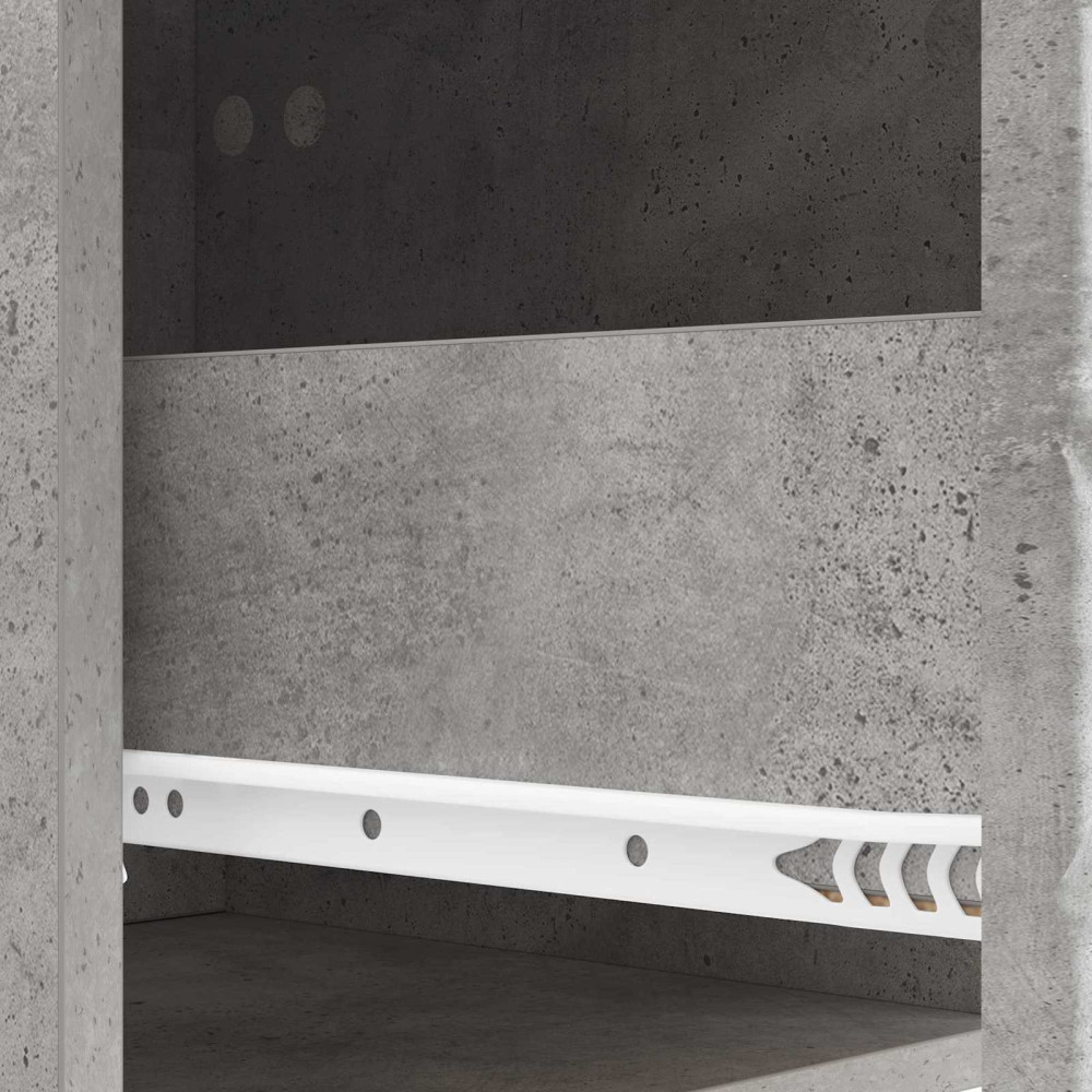 Produktbild för Lådans skåp Betonggrå 33 x 34,5 x 90 cm Konstruerat trä