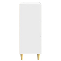 Produktbild för Lådans skåp Vit högglans 33 x 34,5 x 90 cm Konstruerat trä