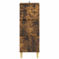 Produktbild för Lådans skåp Rökt ek 33 x 34,5 x 90 cm Konstruerat trä