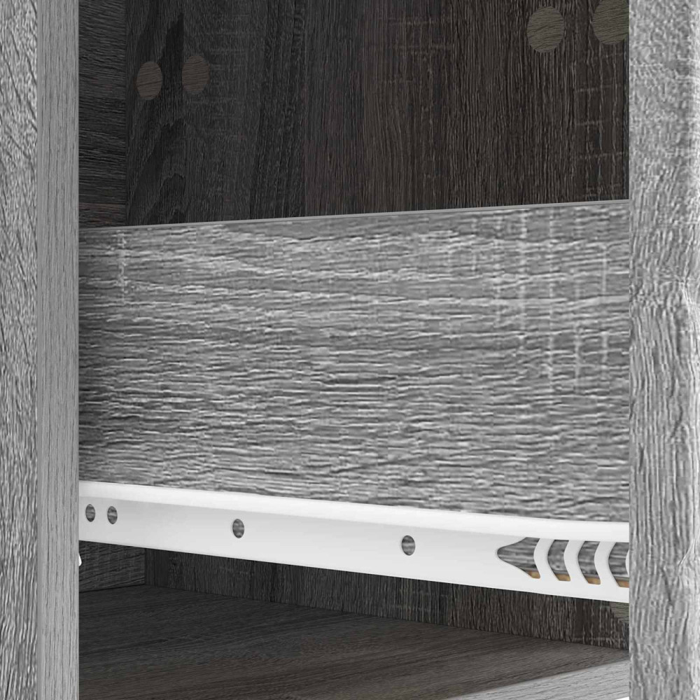 Produktbild för Lådans skåp Grå Sonoma 33 x 34,5 x 90 cm Konstruerat trä